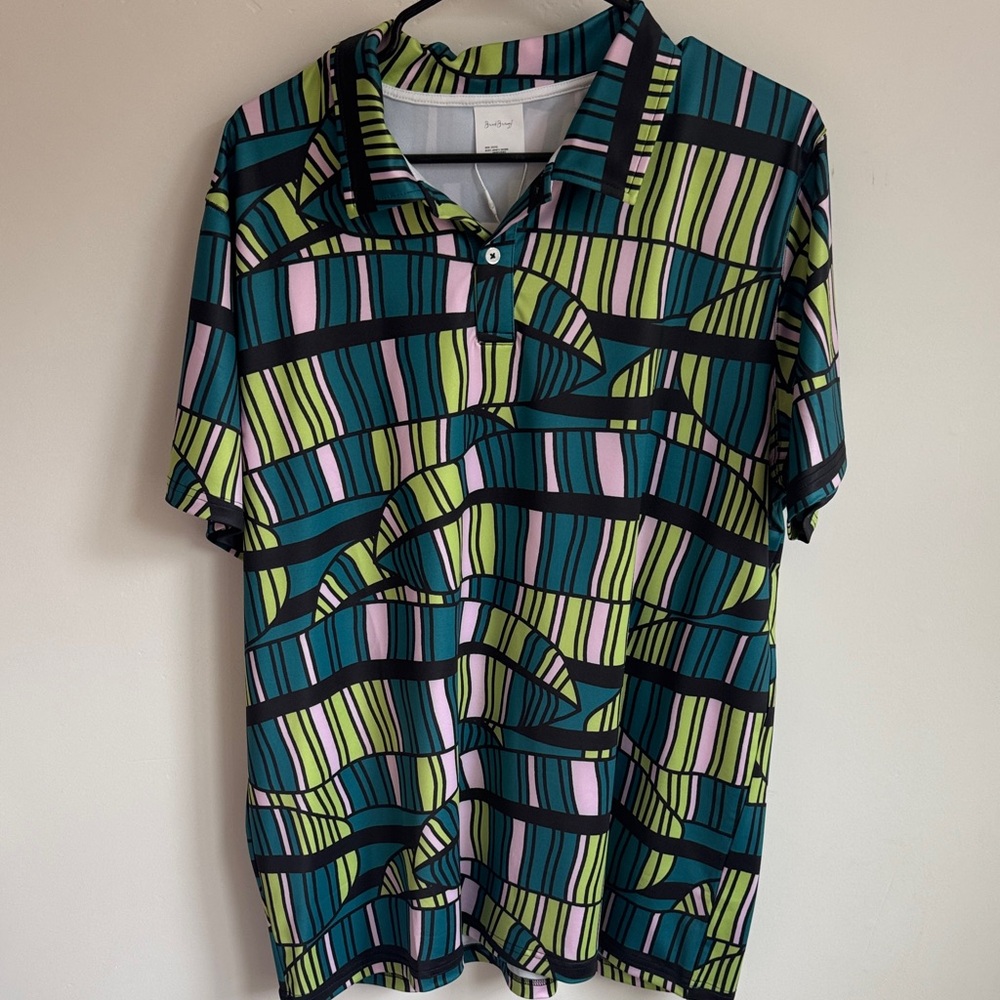 Stylish Multicolor Geometric Men's Shirt